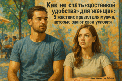 Как не стать «доставкой удобства» для женщин: 5 жестких правил для мужчин, которые знают свои условия