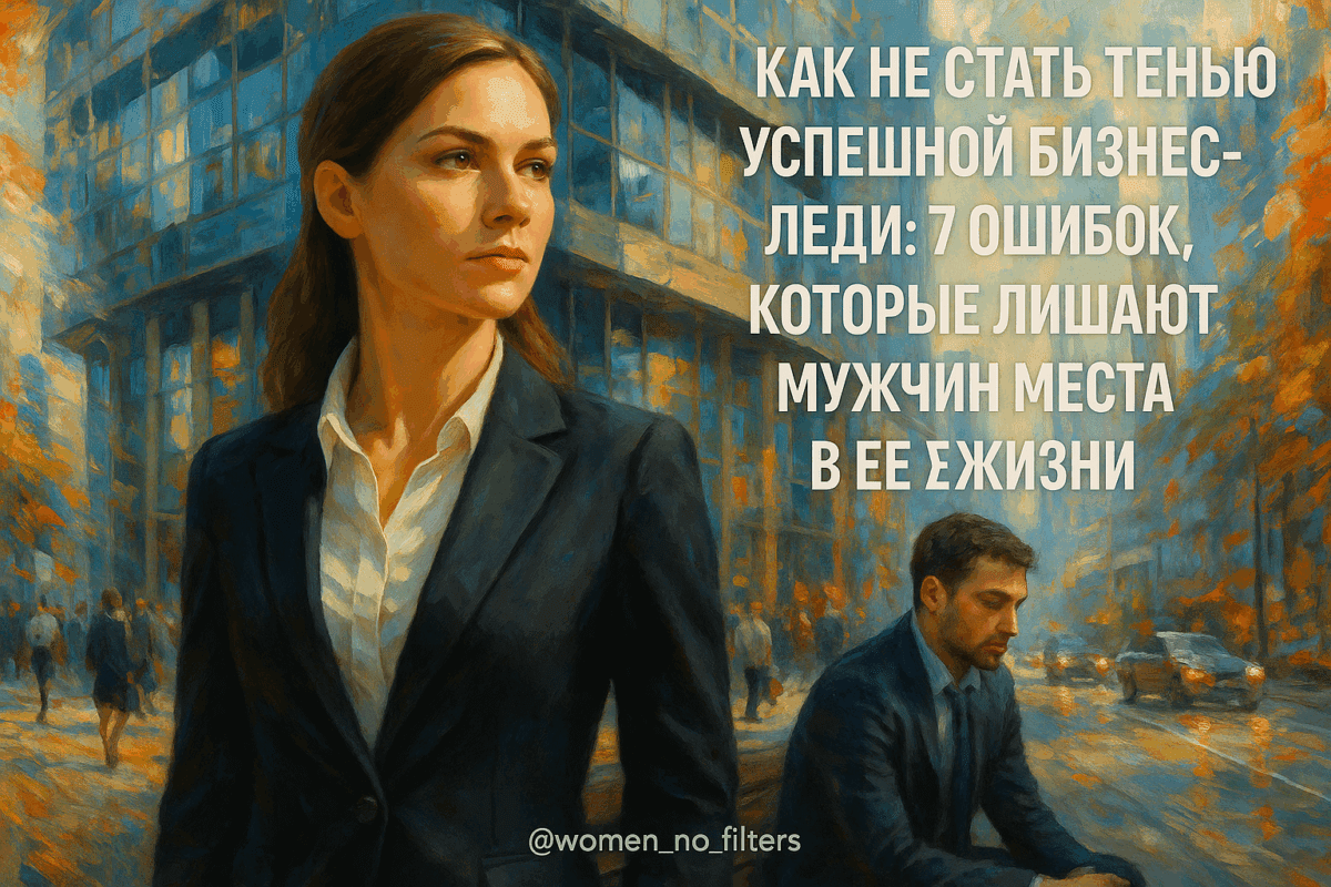 Как не стать тенью успешной бизнес-леди: 7 ошибок, которые лишают мужчин места в ее жизни