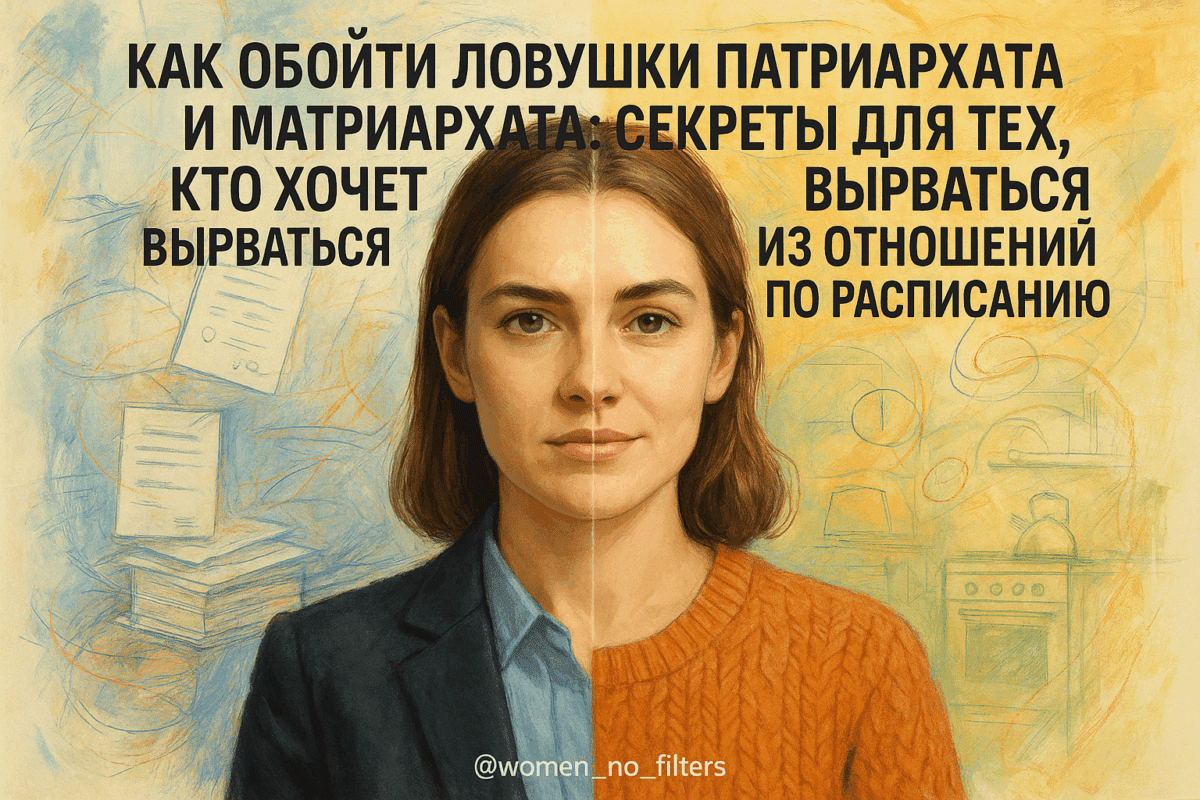 Как обойти ловушки патриархата и матриархата: секреты для тех, кто хочет вырваться из отношений по расписанию