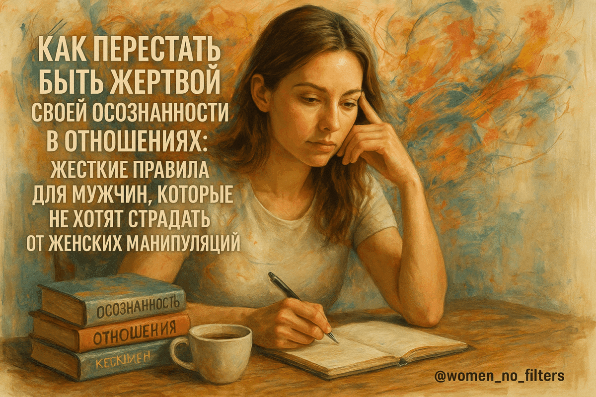 Как перестать быть жертвой своей осознанности в отношениях: жесткие правила для мужчин, которые не хотят страдать от женских манипуляций