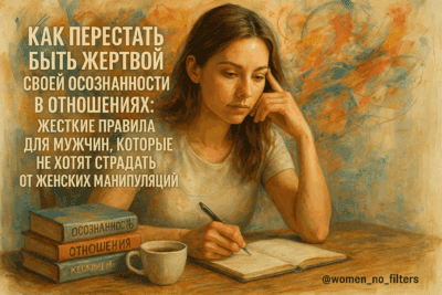 Как перестать быть жертвой своей осознанности в отношениях: жесткие правила для мужчин, которые не хотят страдать от женских манипуляций
