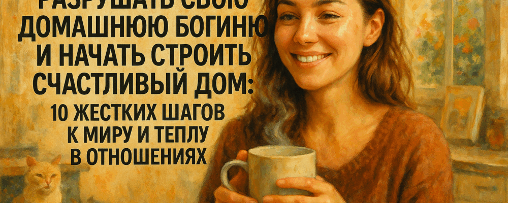 Как перестать разрушать свою домашнюю богиню и начать строить счастливый дом: 10 жестких шагов к миру и теплу в отношениях