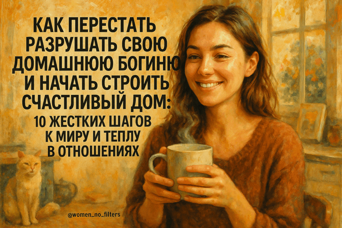 Как перестать разрушать свою домашнюю богиню и начать строить счастливый дом: 10 жестких шагов к миру и теплу в отношениях