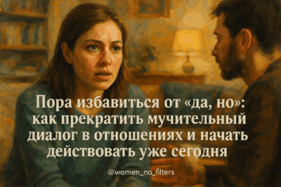 Пора избавиться от «да, но»: как прекратить мучительный диалог в отношениях и начать действовать уже сегодня