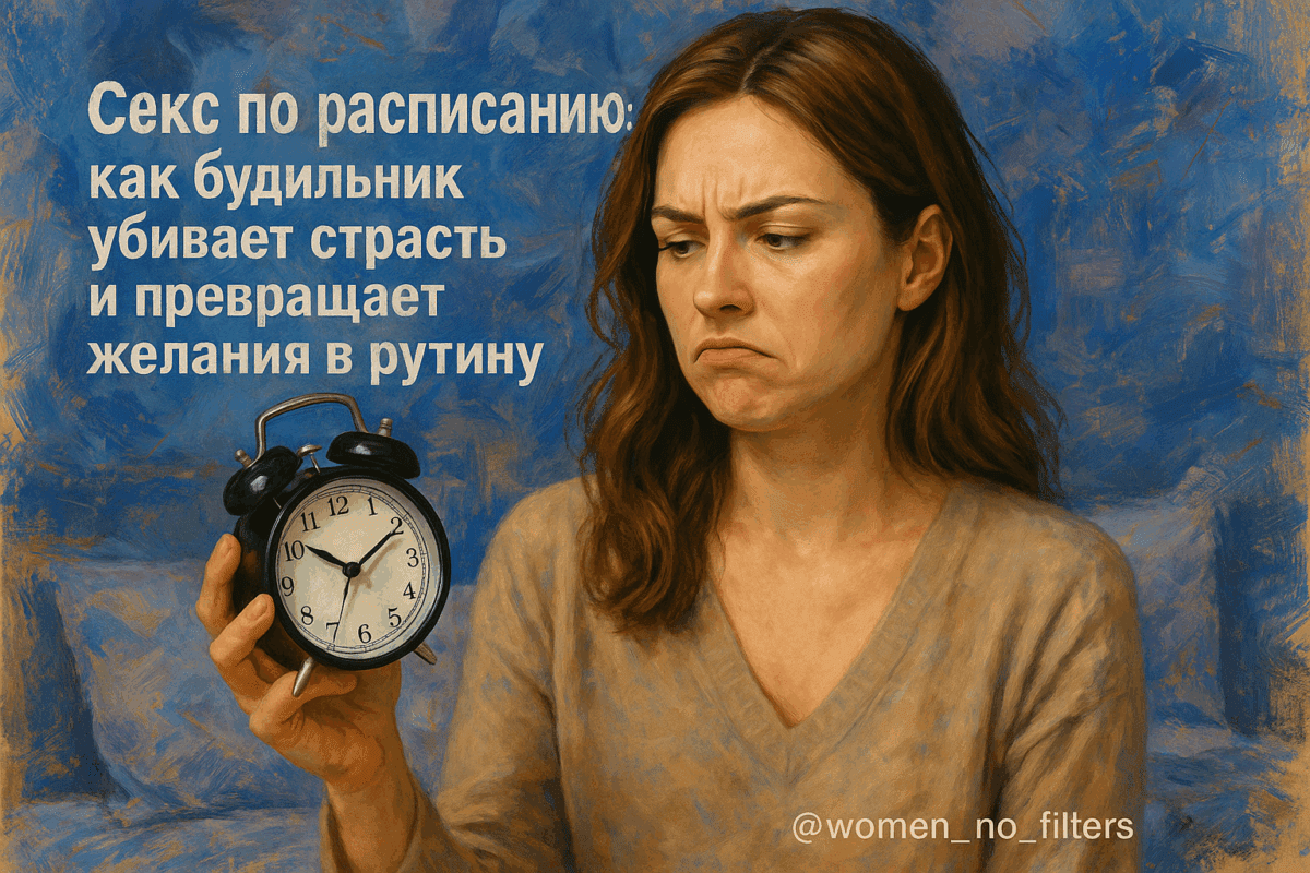 Секс по расписанию: как будильник убивает страсть и превращает желания в рутину