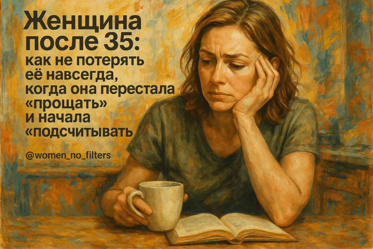 Женщина после 35: как не потерять её навсегда, когда она перестала «прощать» и начала «подсчитывать»
