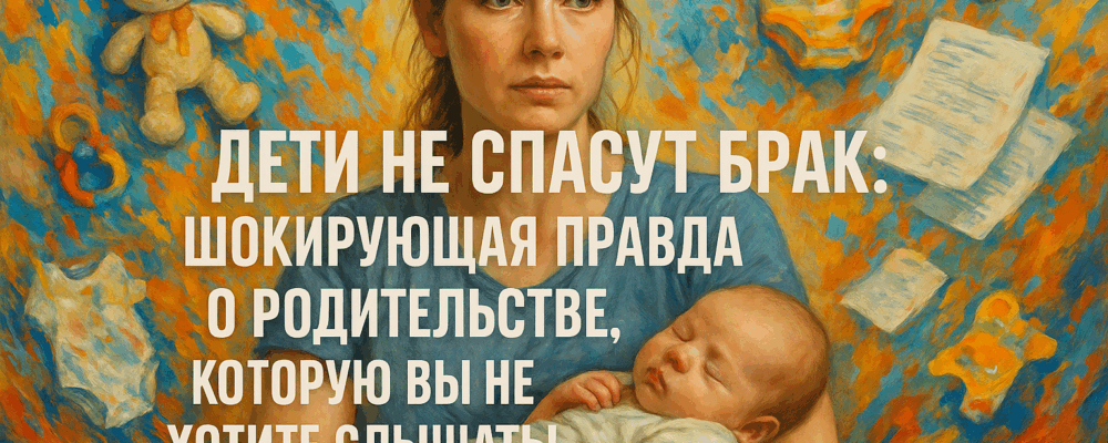 Дети не спасут брак: шокирующая правда о родительстве, которую вы не хотите слышать!
