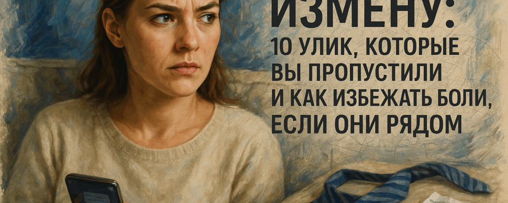 Как вычислить измену: 10 улик, которые вы пропустили, и как избежать боли, если они рядом