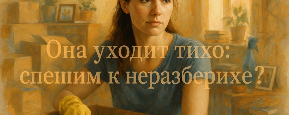 Она уходит тихо: спешим к неразберихе?