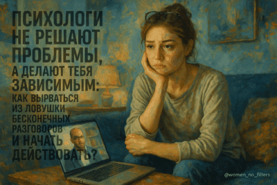 Психологи не решают проблемы, а делают тебя зависимым: как вырваться из ловушки бесконечных разговоров и начать действовать?