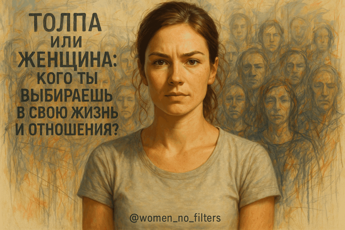 Толпа или женщина: кого ты выбираешь в свою жизнь и отношения?