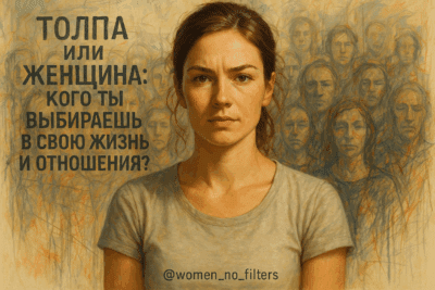 Толпа или женщина: кого ты выбираешь в свою жизнь и отношения?