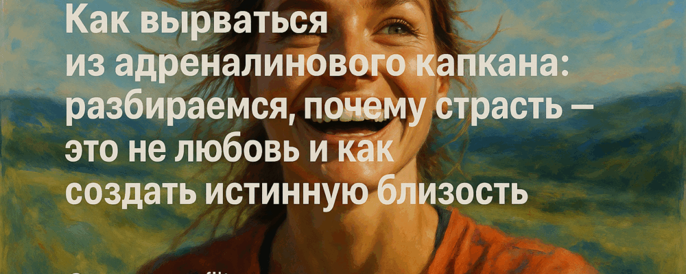 Как вырваться из адреналинового капкана: разбираемся, почему страсть — это не любовь и как создать истинную близость