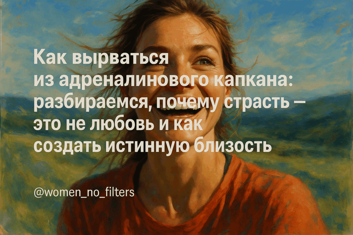 Как вырваться из адреналинового капкана: разбираемся, почему страсть — это не любовь и как создать истинную близость