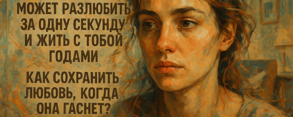 Как сохранить любовь, когда она гаснет?