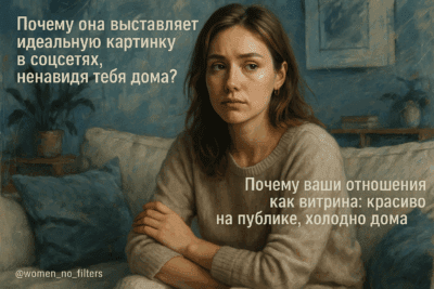 Почему ваши отношения как витрина: красиво на публике, холодно дома?