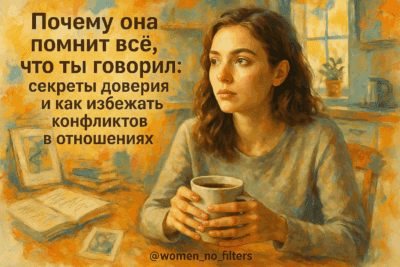Почему она помнит все, что ты говорил: секреты доверия и как избежать конфликтов в отношениях