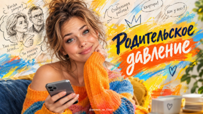 Силуэты строгих родителей, нависающих над расстроенным ребенком, символизирующие гиперопеку и давление